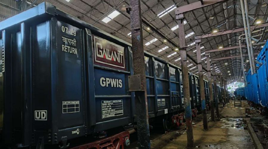 Gallantt Ispat Ltd gets delivery of one railway rake